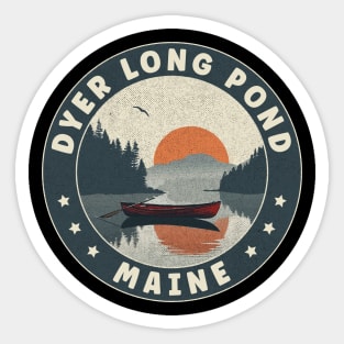 Dyer Long Pond Maine Sunset Sticker